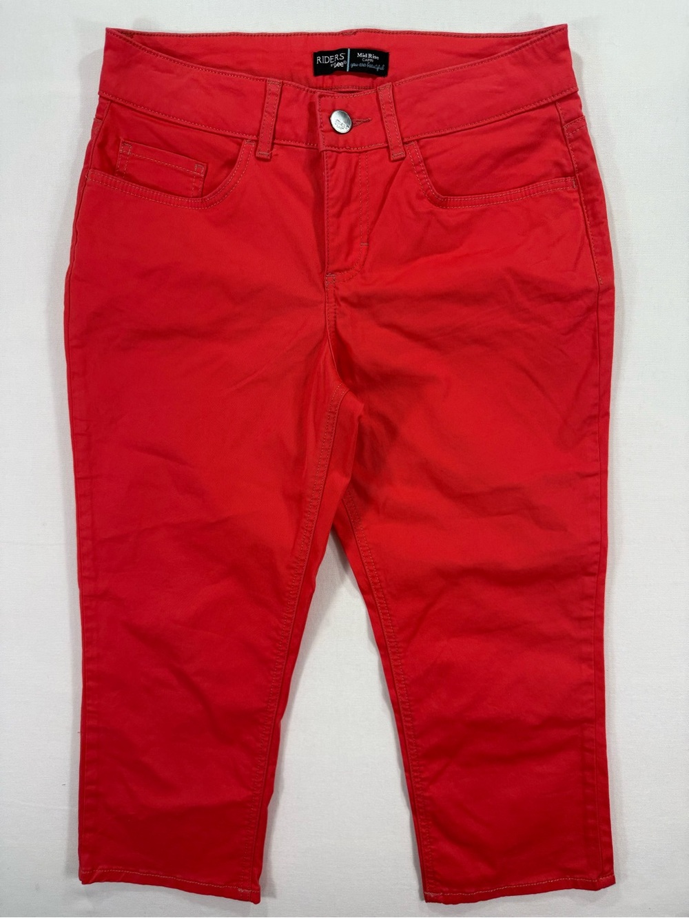 Riders by Lee Red Cropped Ankle Jeans